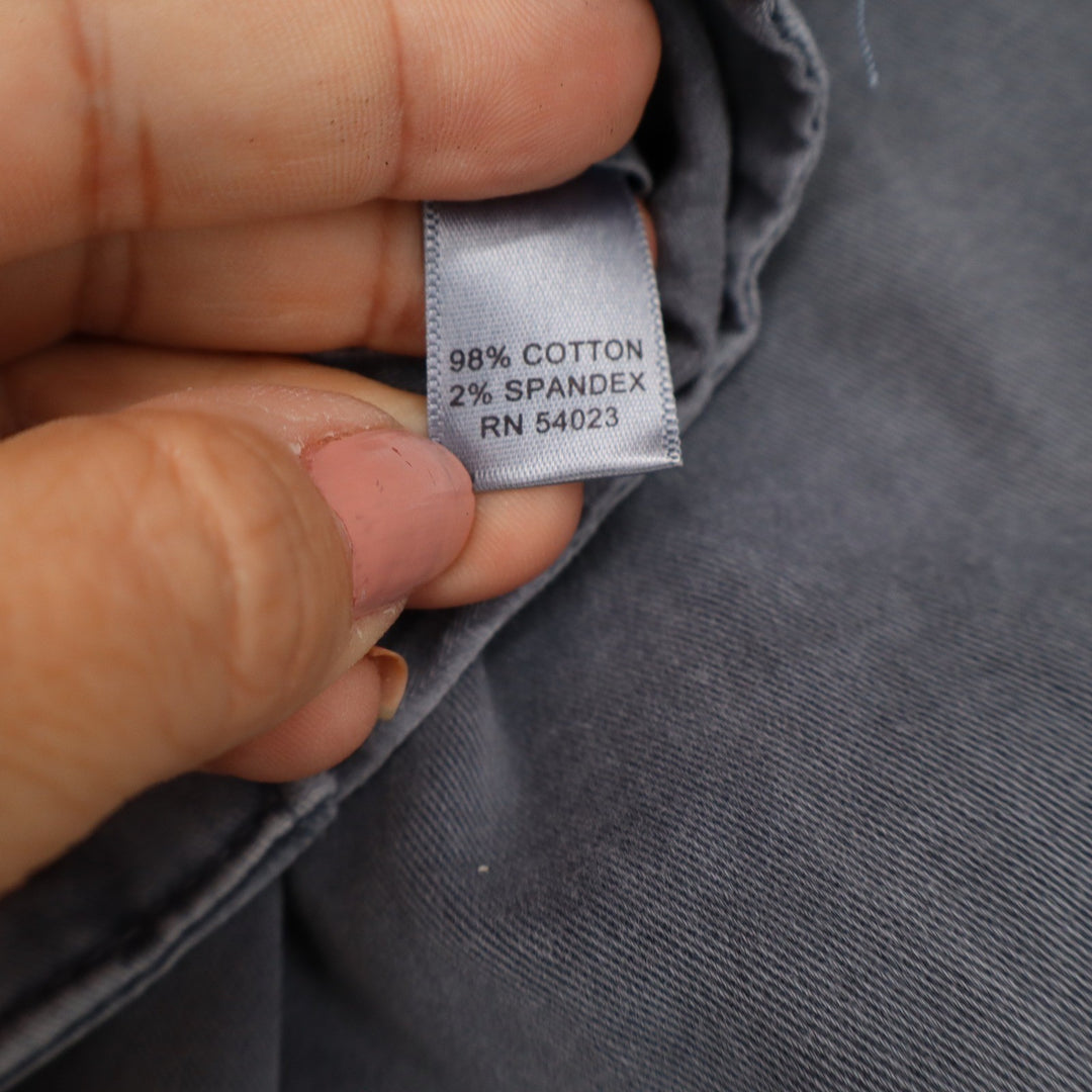Banana Republic Guard Blue Stretch Cotton Utility Moto Slim Pants Mens 14 Grey