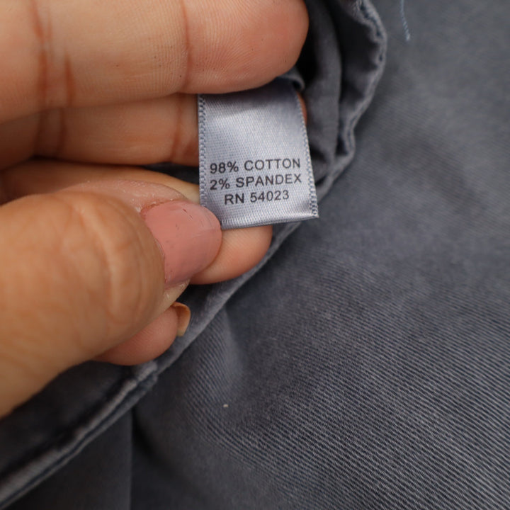 Banana Republic Guard Blue Stretch Cotton Utility Moto Slim Pants Mens 14 Grey