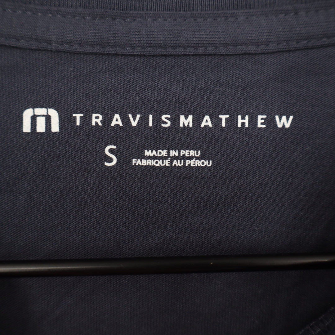TravisMathew Mens High Tide 2.0 California Bear Graphic T-Shirt Blue S