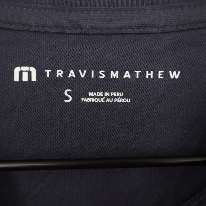 TravisMathew Mens High Tide 2.0 California Bear Graphic T-Shirt Blue S