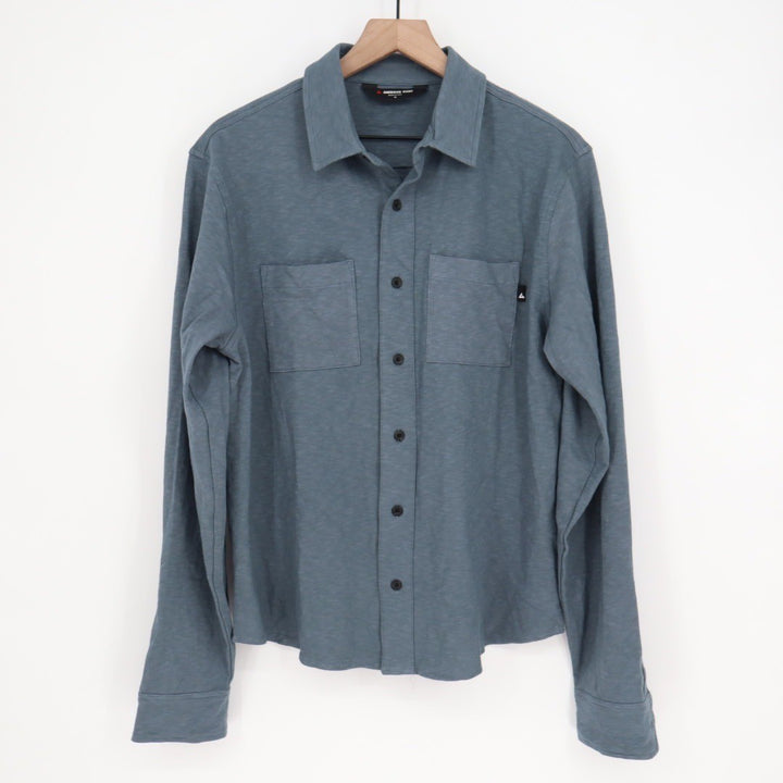 American Giant Men's Premium Slub Button Up Long Sleeve Size M Made In USA