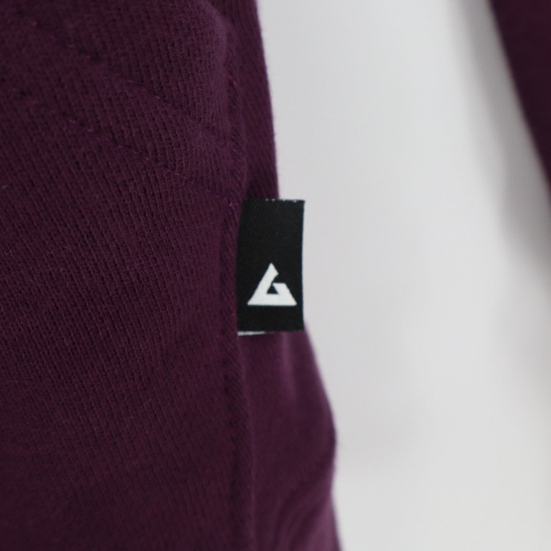 American Giant Midweight Hoodie Womens Small Blackberry Wine Fleece Pullover