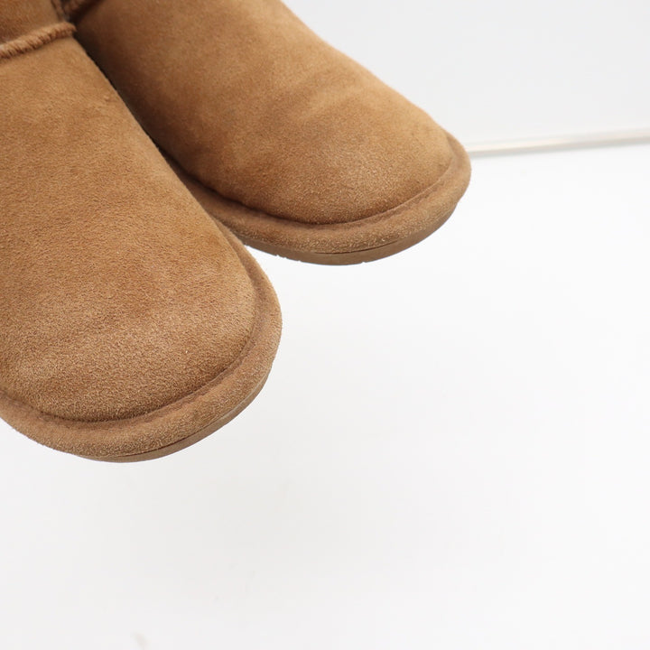 Bearpaw Stella Womens 7 Hickory Suede Knit Mid Calf Winter Boots Brown