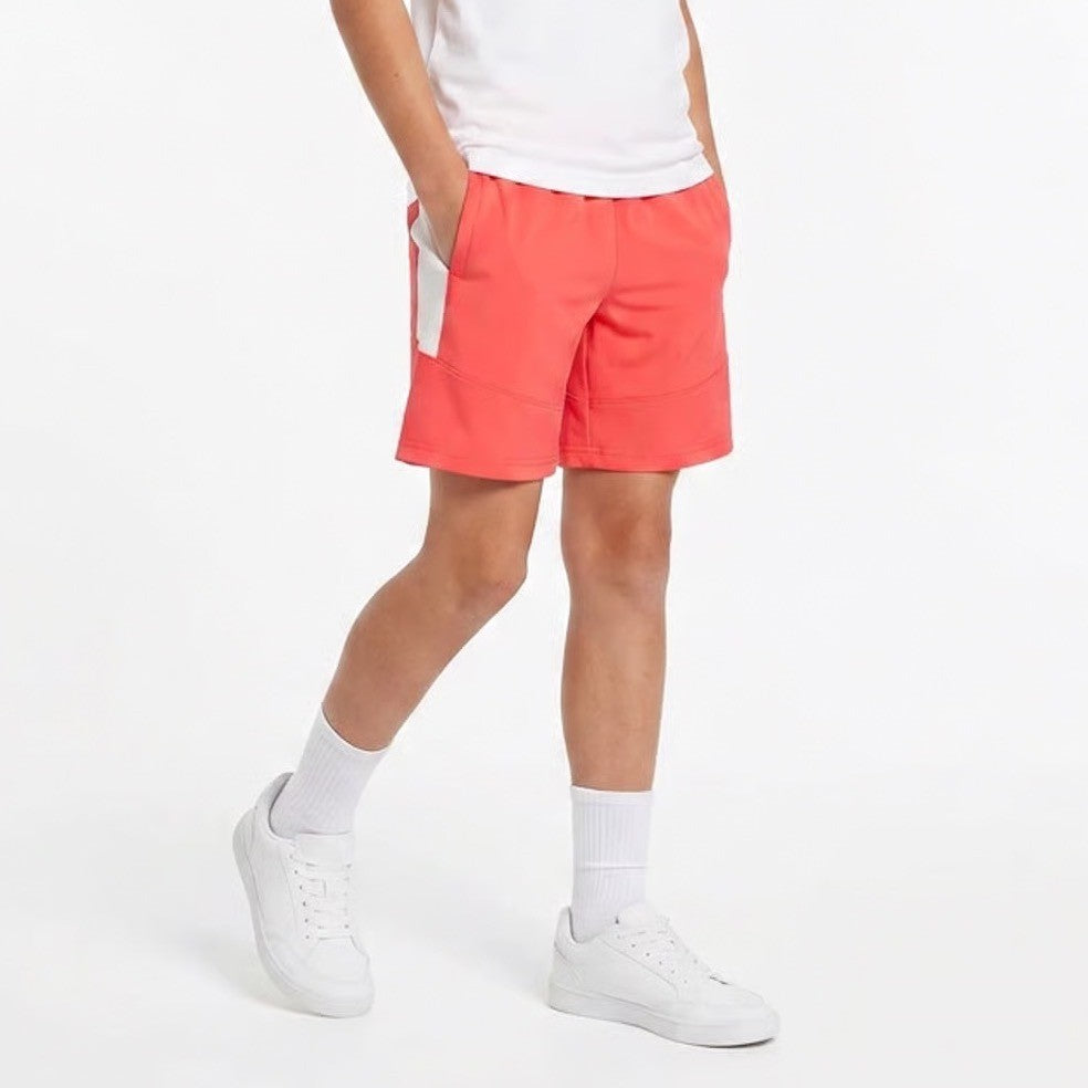 DSG Boys All Sport Short Cabana Coral Pink White Size L 14-16