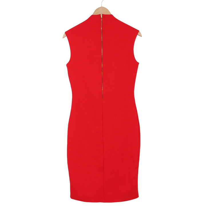 Rolla Coster Dress Womens L Red Sleeveless Sheath V-Neck NWT
