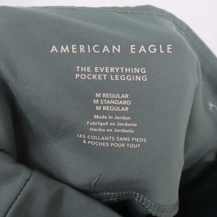 American Eagle Leggings Womens M The Everything Pocket Legging Green Excellent