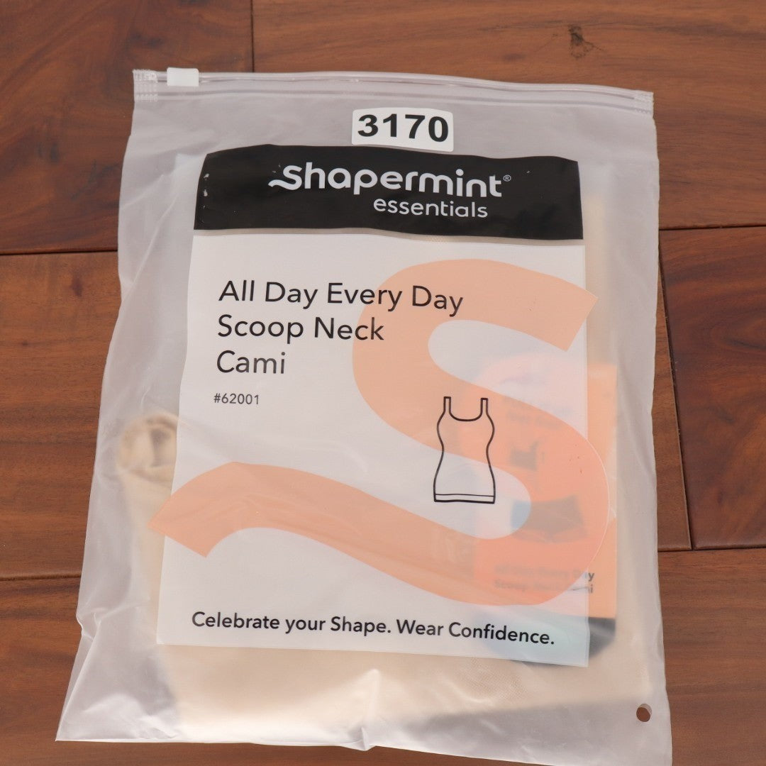 Shapermint Essentials All Day Every Day Scoop Neck Cami Large Chai Shapewear