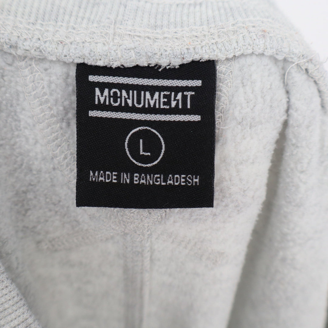 Monument Mens Heather Gray Jogger Sweatpants Fleece Lined Size L