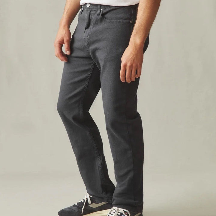 American Giant Roughneck Jeans Mens 34X30 Gray Canvas Cotton Stretch Straight