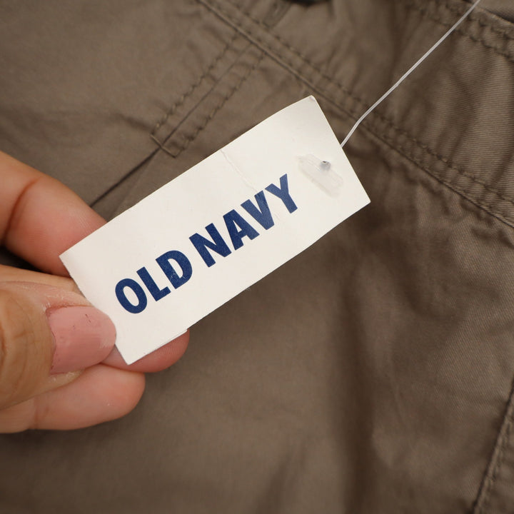 Old Navy Women's XL Brown Utility Cargo Shorts Drawstring Elastic Waist