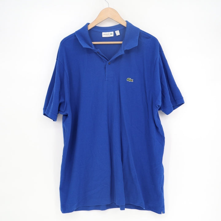 Lacoste Polo Shirt Mens 3XL Blue Cotton Classic Fit Short Sleeve Golf Tennis