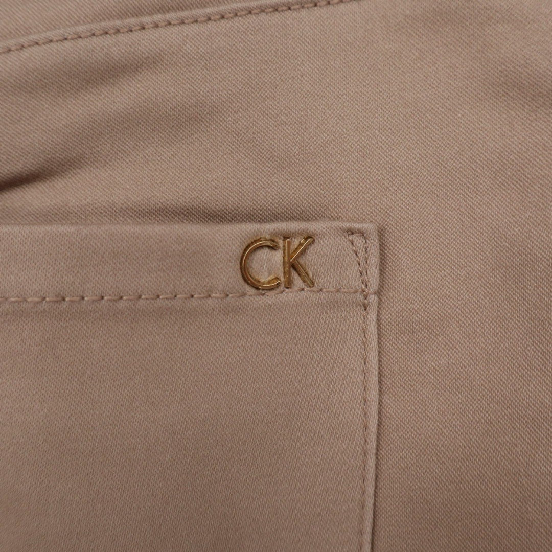 Calvin Klein Women Khaki Straight Leg Pants Size 10