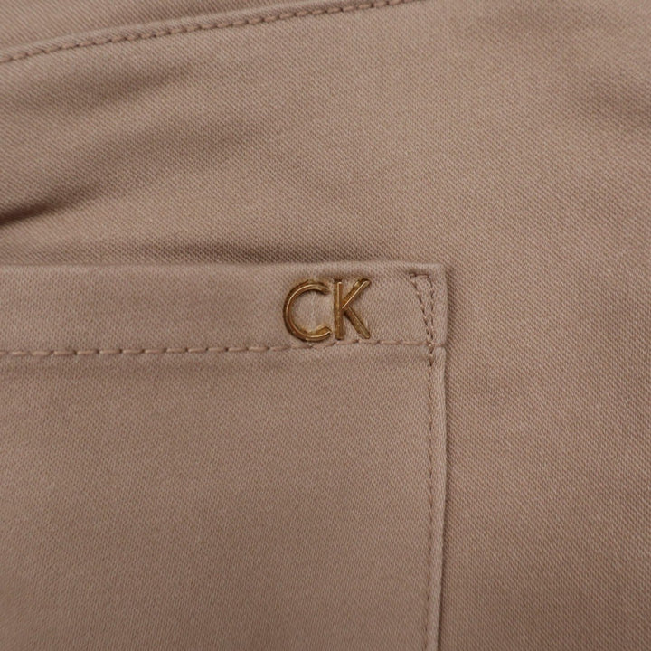 Calvin Klein Women Khaki Straight Leg Pants Size 10