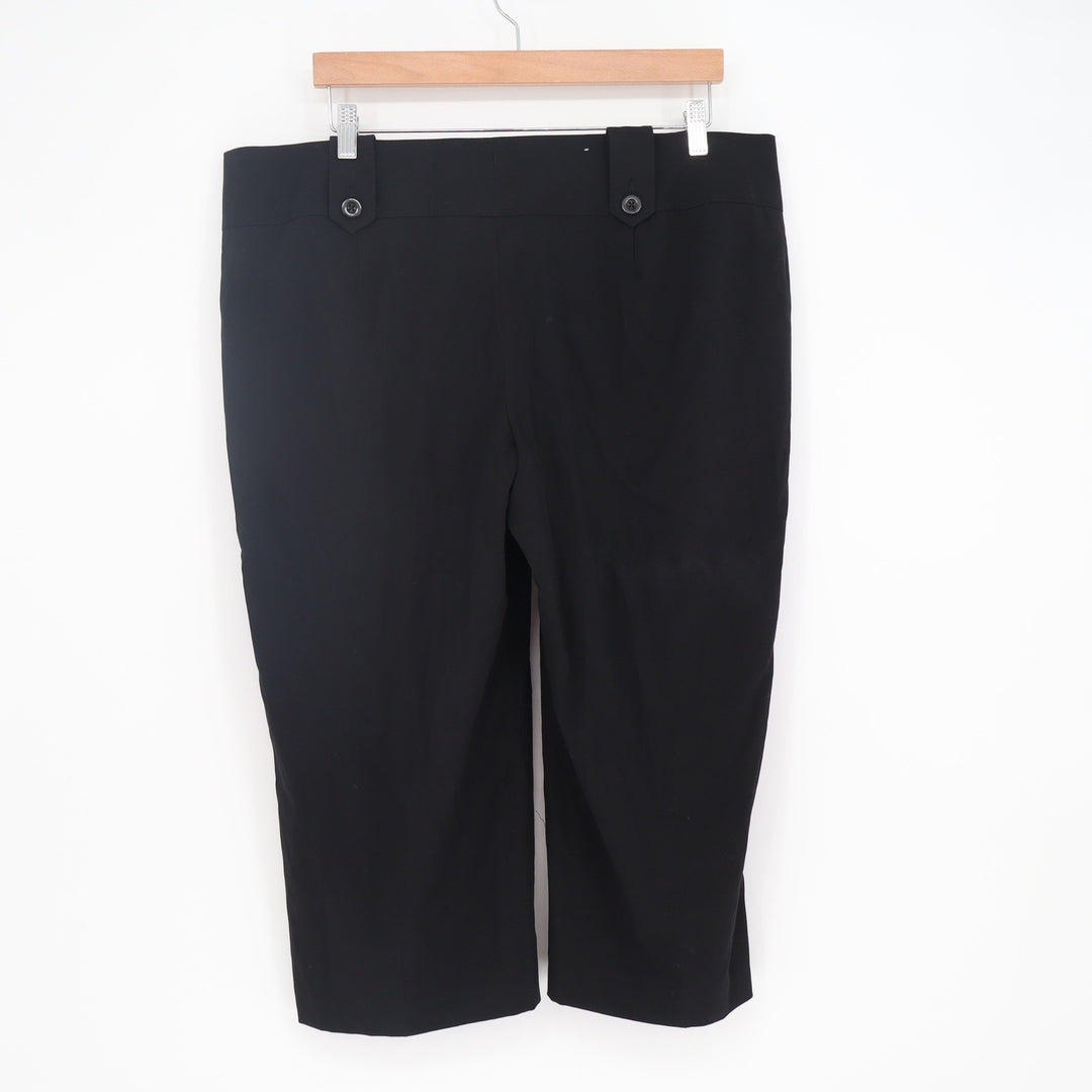 Mossimo Pants Womens 18 Stretch Black Cropped Career Trousers Excellent
