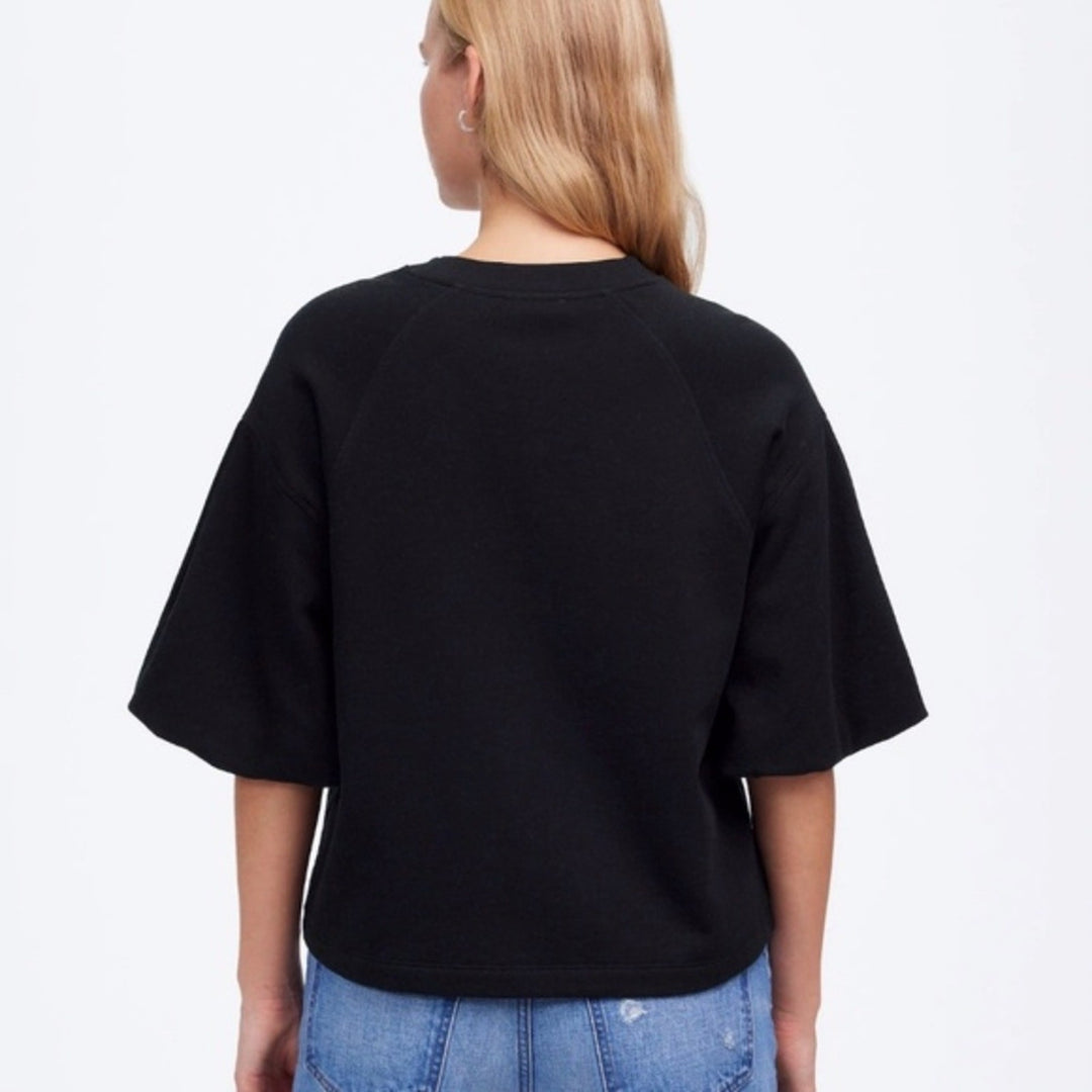 Madewell Puff-Sleeve Sweatshirt Tee Size XXS