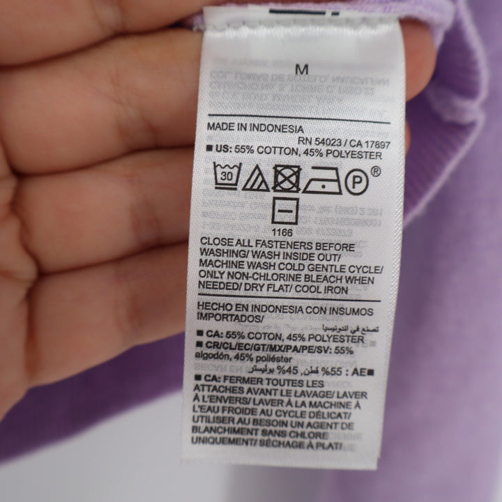 Old Navy Womens Lavender Purple Crew Neck Button Front Cardigan Sweater M