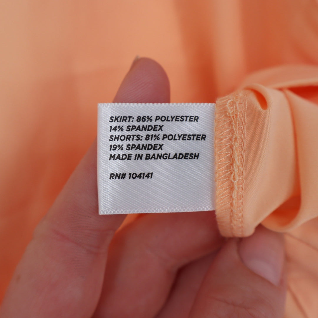 Walter Hagen Performance Peach Orange Golf Skort Women's Size Medium 8647