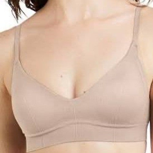 Maidenform M Rib Seamless Bralette Bra Womens Small Pink Nylon Stretch Wireless