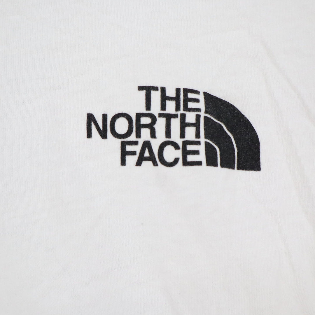 The North Face Mens XL White Graphic T-Shirt Never Stop Exploring Short Sleeve