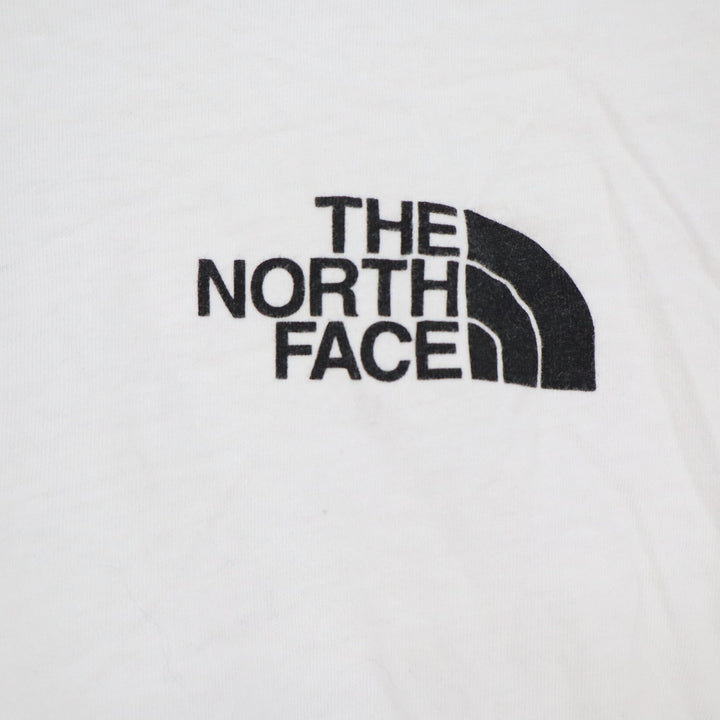 The North Face Mens XL White Graphic T-Shirt Never Stop Exploring Short Sleeve