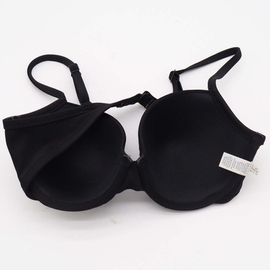 Aerie Womens Black Lightly Lined Underwire Bikini Top Adjustable Straps 34D