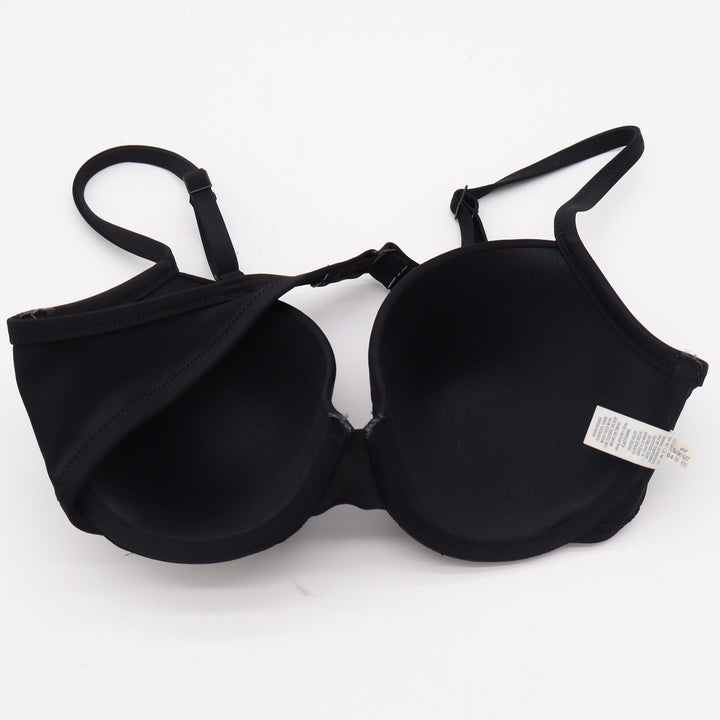 Aerie Womens Black Lightly Lined Underwire Bikini Top Adjustable Straps 34D
