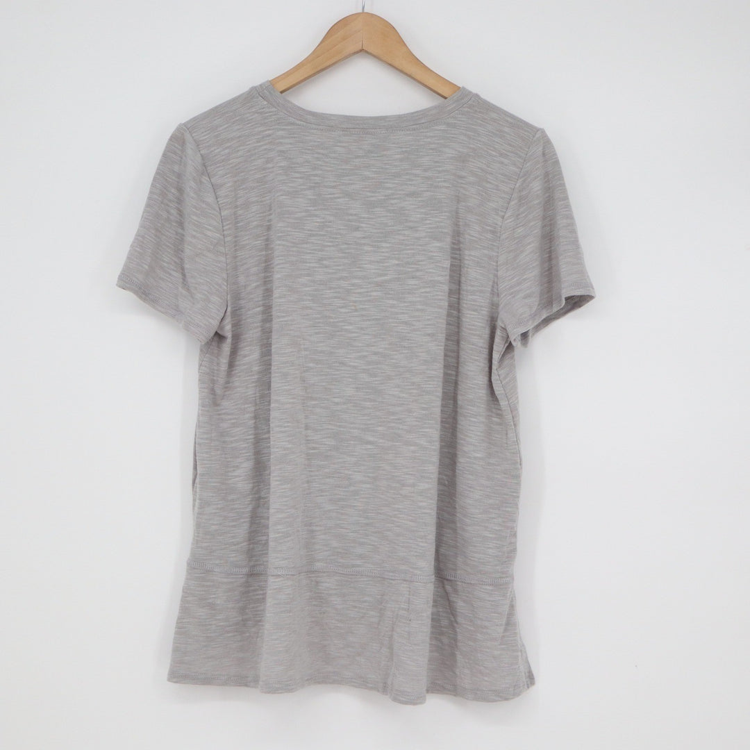 Green Envelope Los Angeles Grey Space Dye High-Low Tee L