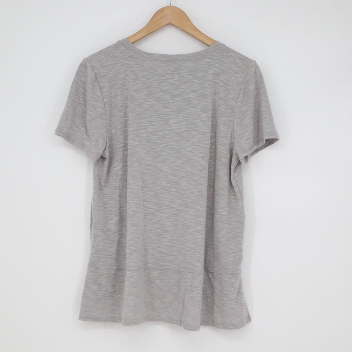 Green Envelope Los Angeles Grey Space Dye High-Low Tee L
