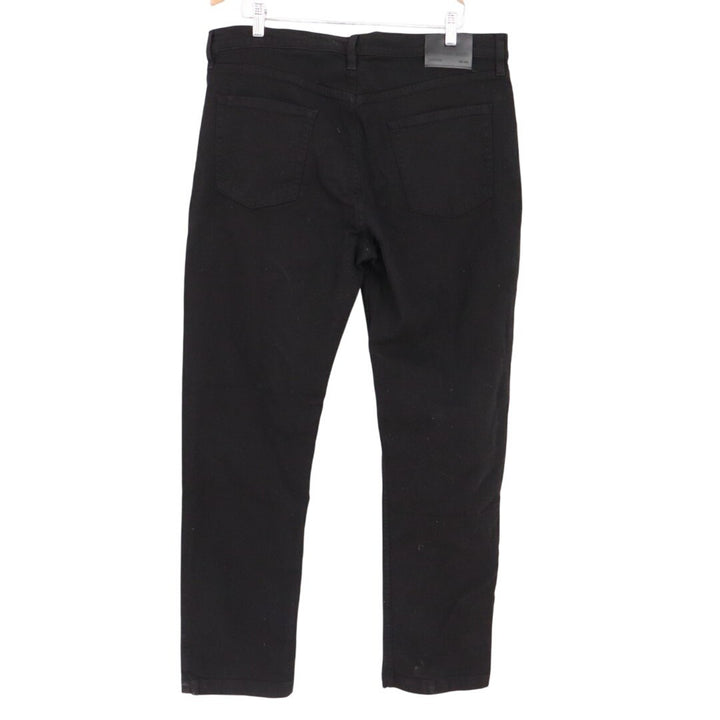 American Giant Roughneck Jeans Mens 36x32 Black Canvas Cotton Stretch Straight
