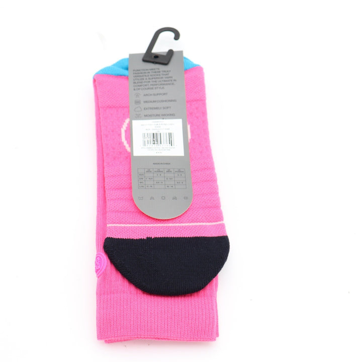 G/FORE Mens Pray For Birdies Crew Socks Knockout Pink Large XL