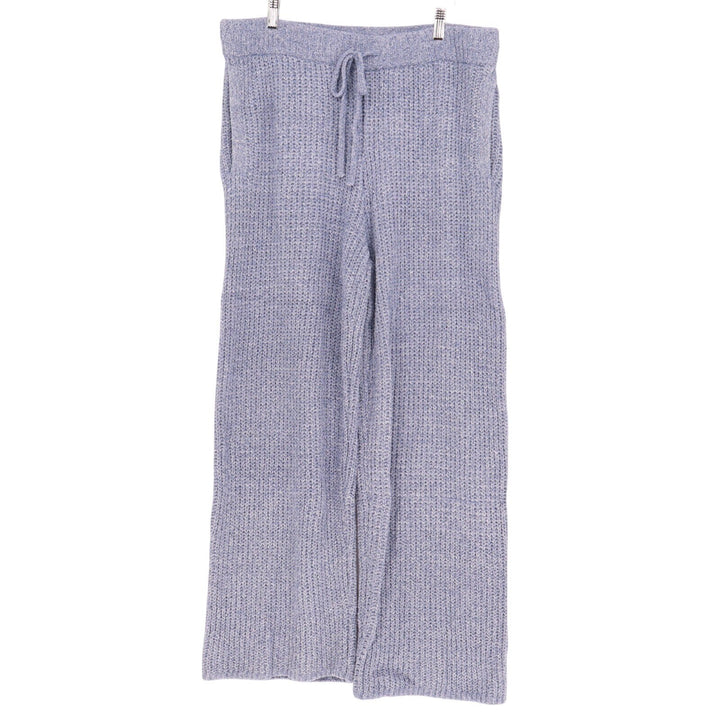 State Of Day Intimates 2-pc Pajamas Set Womens L Blue Waffle Knit Long Sleeve