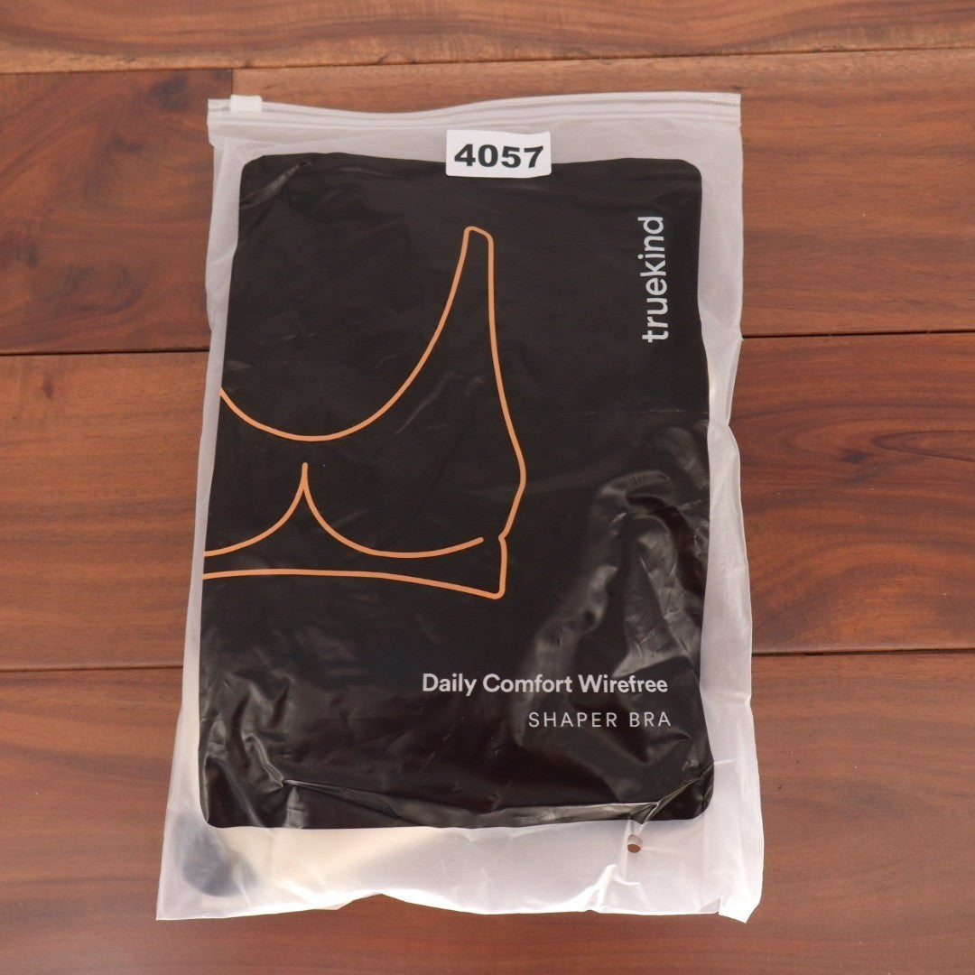 Truekind Daily Comfort Wireless Shaper Bra Women 3XL Beige Nylon Full Coverage