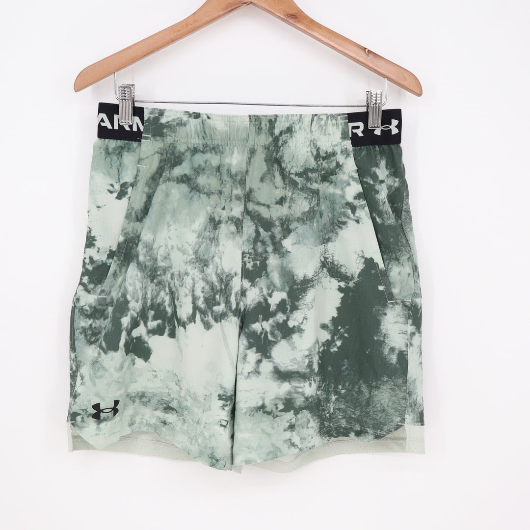 Under Armour Vanish Woven 6in Printed Shorts Mens Medium Green Tie Dye