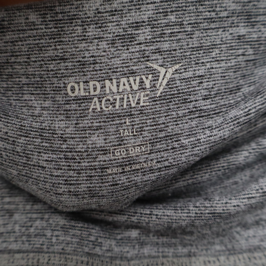 Old Navy Active Go-Dry Gray Space Dye High Rise Cropped Leggings Womens Large