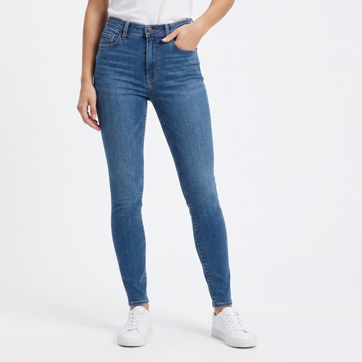 American Eagle Super Stretch High Rise Skinny Jegging Medium Wash Blue Size 10