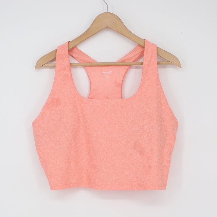 Old Navy Sports Bra Womens XL Cloud+ Peach Racerback Light Support Good