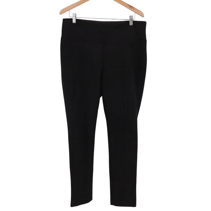 Andrew Marc Leggings Women Large Black High Rise Elastic Waist Skinny Leg Active