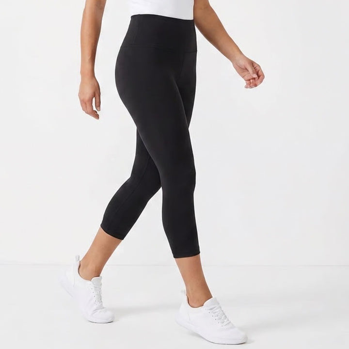 DSG Womens Momentum High Rise Capri Leggings Pure Black XS