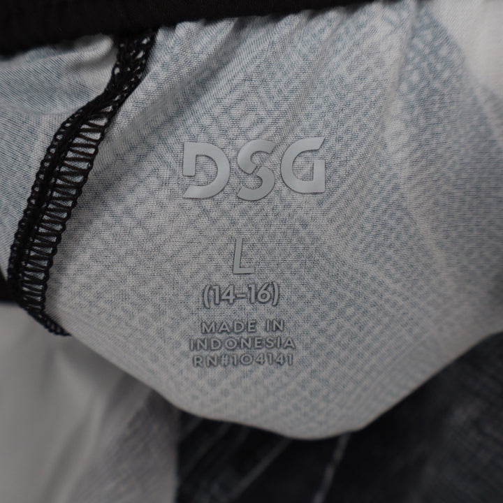 DSG Boys Agility Short Print Pure White AI Formation L 14-16 NEW