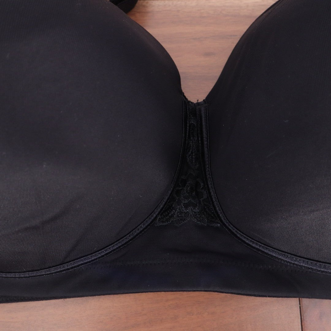 Vanity Fair Beauty Back Bra Women's 44DDD Midnight Black Full Figure Wirefree