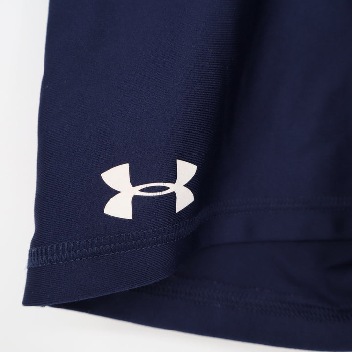Under Armour Heatgear Athletic Shorts Womens Medium Navy Elastic Waist Low Rise