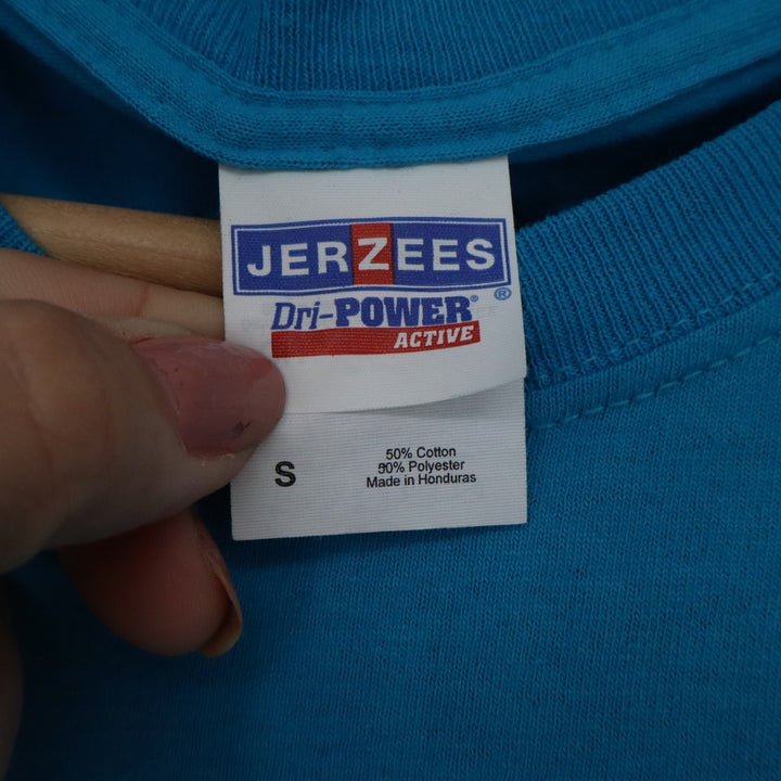 Jerzees Unionville Basketball T-Shirt Small Blue Dri-Power Active Graphic Tee 5