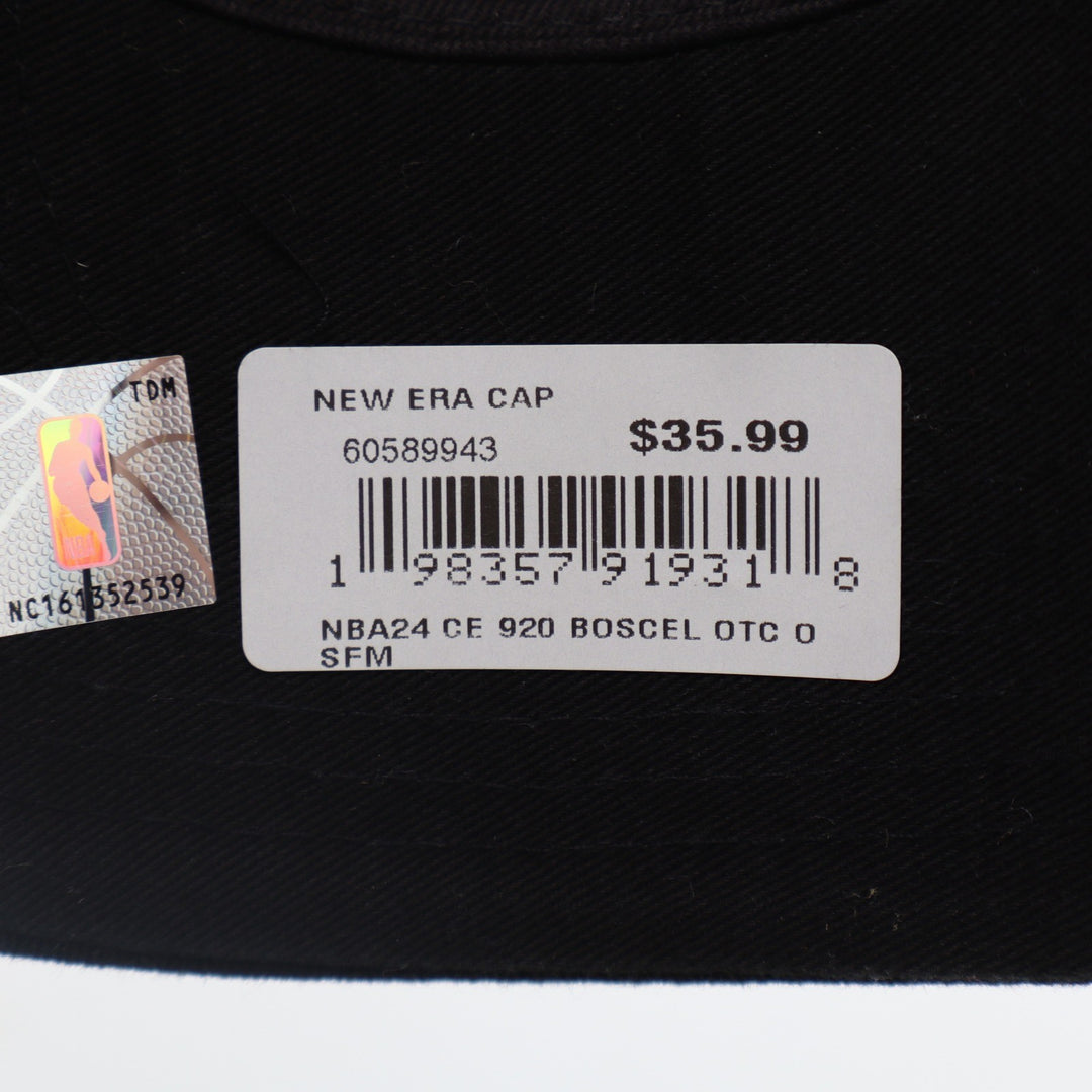 New Era 9TWENTY Boston Celtics NBA Hat Black Neon Green Adjustable