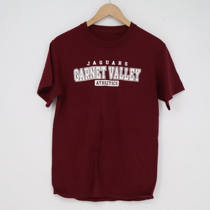Garnet Valley Athletics Jaguars T-Shirt Maroon Short Sleeve Crewneck Graphic Tee