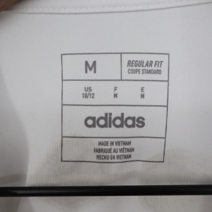 Adidas Boys White Heat Map Soccer Graphic Training Tee Shirt AA8116 Size M 10-12