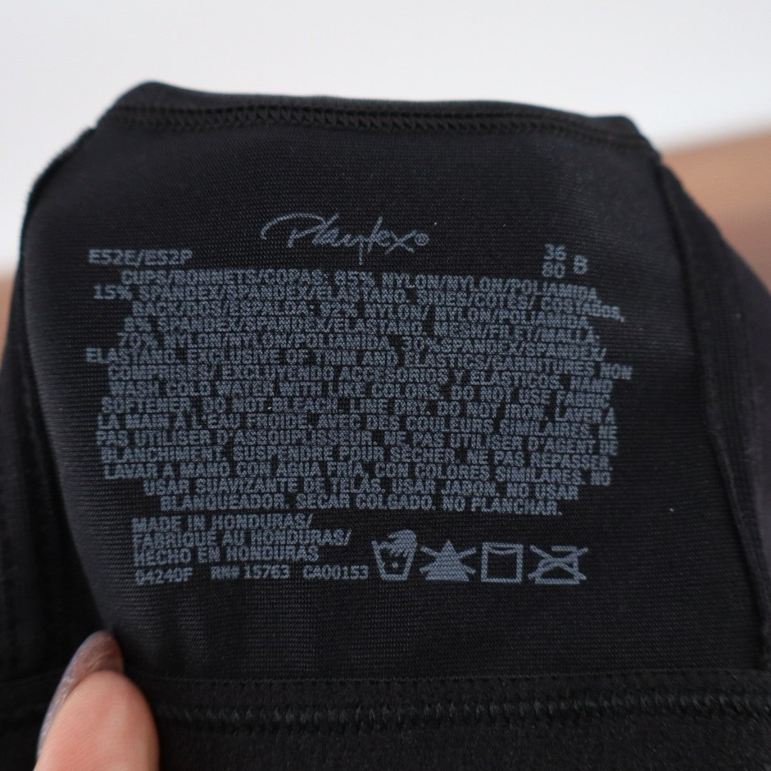 Playtex 18 Hour Front Close Extra Back Support Wireless Bra Womens 36B Black