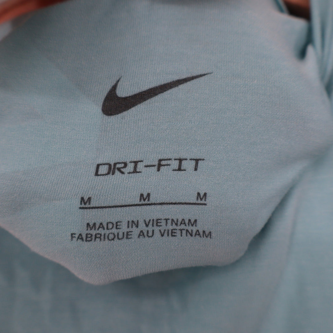 Nike Pro Womens Dri-FIT Crop Tank Top Teal Blue Size Medium NEW