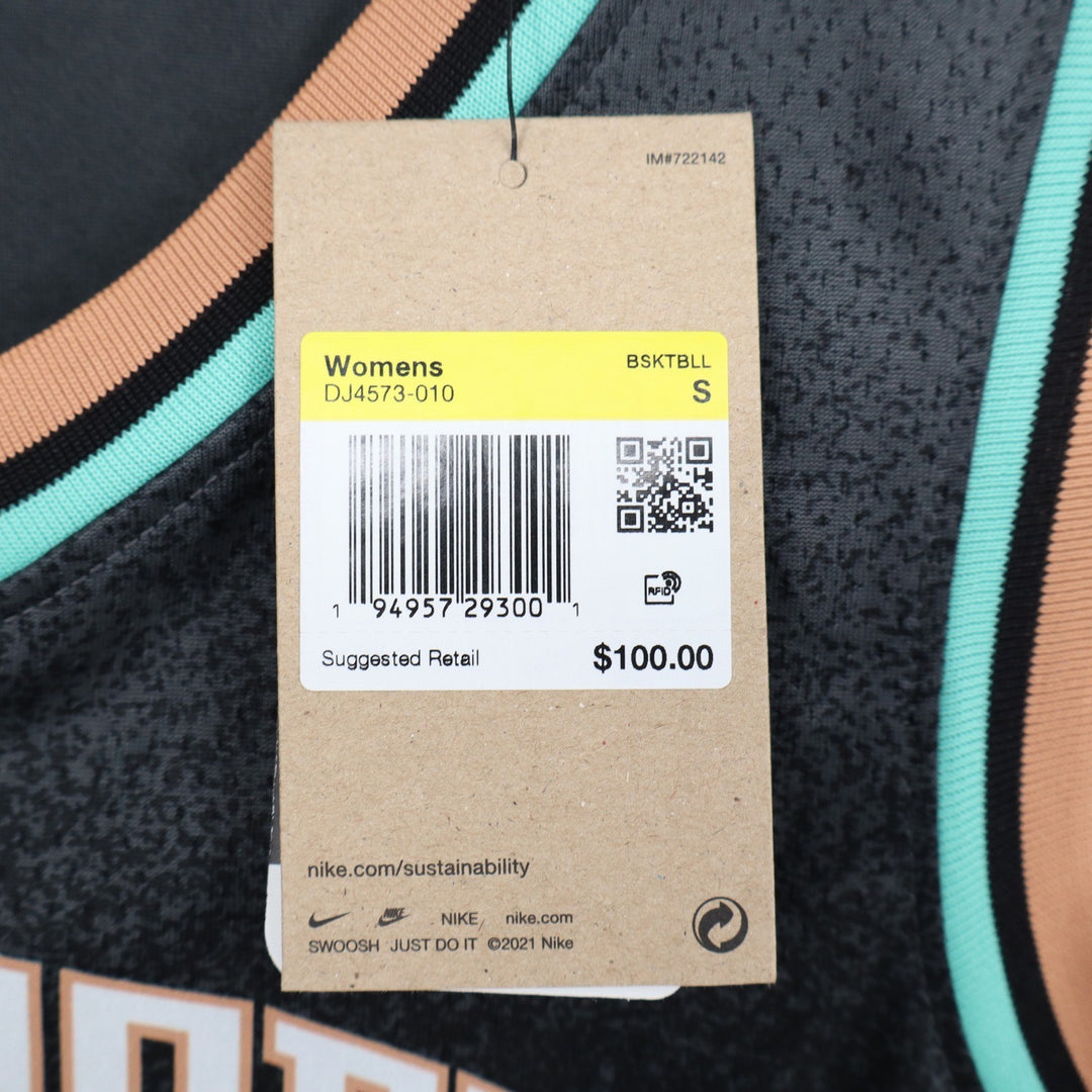 Nike New York Liberty Sabrina Ionescu 20 Explorer Edition Jersey Womens S Black