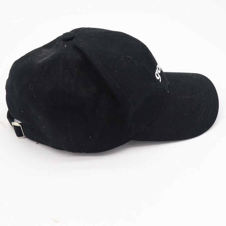 Gopuff Baseball Cap Mens Black Embroidered Logo Strapback Hat