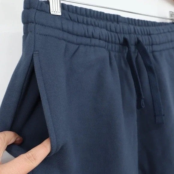 American Giant Sweatpants Womens XS Blue Slash Pockets Drawstring Waist Outdoor